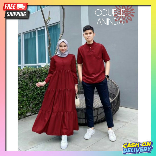 Bju Pasangan Pakaian Cp Kluarga Cpl Couple Sarimbit Keluarga Premium Seragam Kapel Muslim Setelan Ga