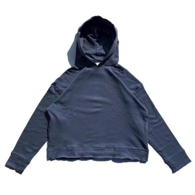 UNFINISHED OVERSIZE HOODIE FLEECE COTTON 280 GSM SEMI CROP BERING SEA B77S