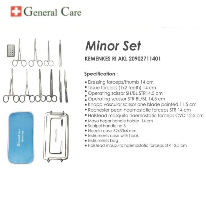 HECTING SET SURGERY SET MINOR SET GENERAL CARE ALAT BEDAH MINOR