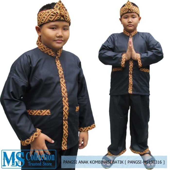New Setelan Baju Pangsi Batik Anak Remaja SMP. SMA