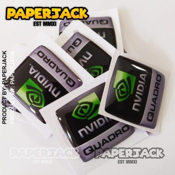 Stiker Timbul Aksesoris Laptop NVIDIA QUADRO