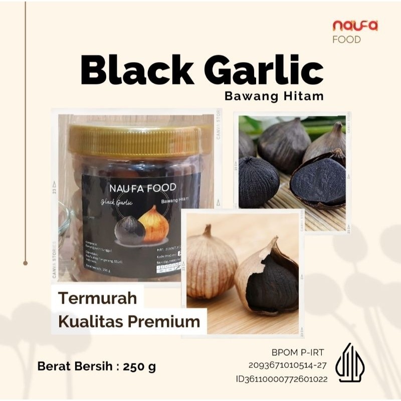 

Medium Naufa Food Bla Garlic Bawang Hitam Tunggal 250G
