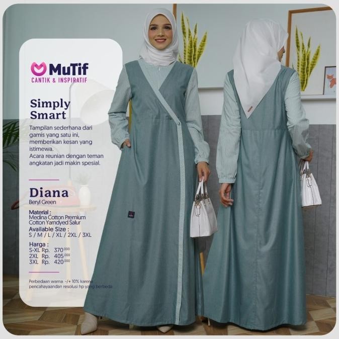Terlaris Gamis Mutif Diana Terbaik