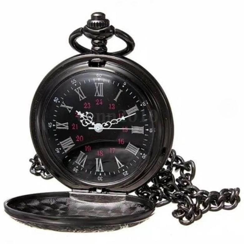 {JAM} Kado Hadiah Ulang Tahun Unik Souvenir Aksesoris - Jam Tangan Saku Pocket Watch Unik Saku Vinta