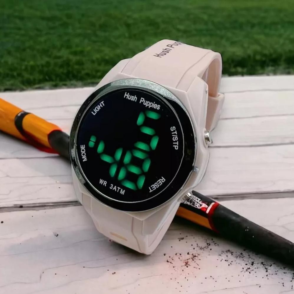 Best  Seller Jam Tangan Digital LED Pria Wanita Couple Anak Unisex Tali Rubber Premium Elegan Hush |