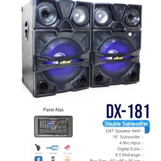 Siap Proses Speaker aktif pasif professional DAT DX 181 DX181