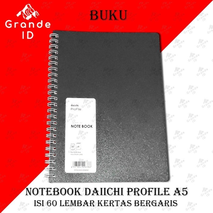 

Berkualitas Buku Notebook Daiichi Profile A5 Isi 60 Lembar Hot Sale