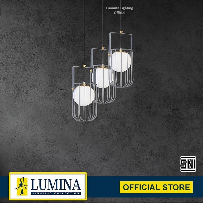 Lumina Lumina Lampu Hias Lampu Gantung Model CD-38/3 GREY