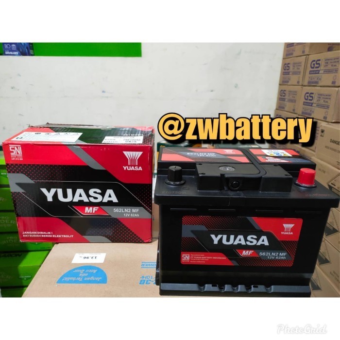 Aki Yuasa 562LN2 MF 355LN2 12V 62Ah Mobil Innova LN2 Fortuner Bensin