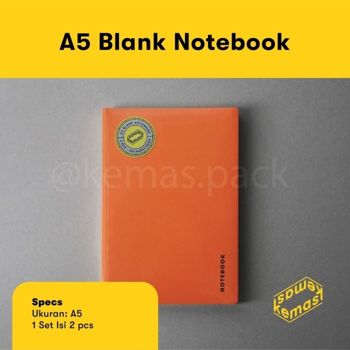 

Diskon Colorful Blank A5 Notebook (Orange & Kuning) Bergaransi