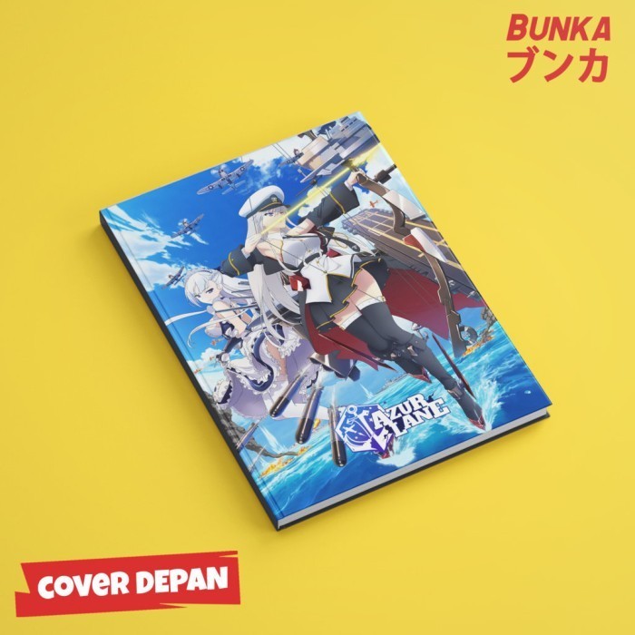 

Gilaa!!! Notebook Anime Azur Lane Blue Hardcover A5 Buku Tulis Catatan Notes Diskon