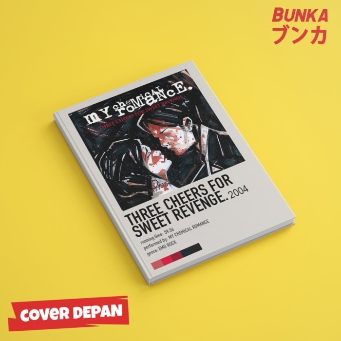 

Hadir Notebook Band My Chemical Romance Cover Album Hardcover A5 Buku Tulis Gilaa!!!