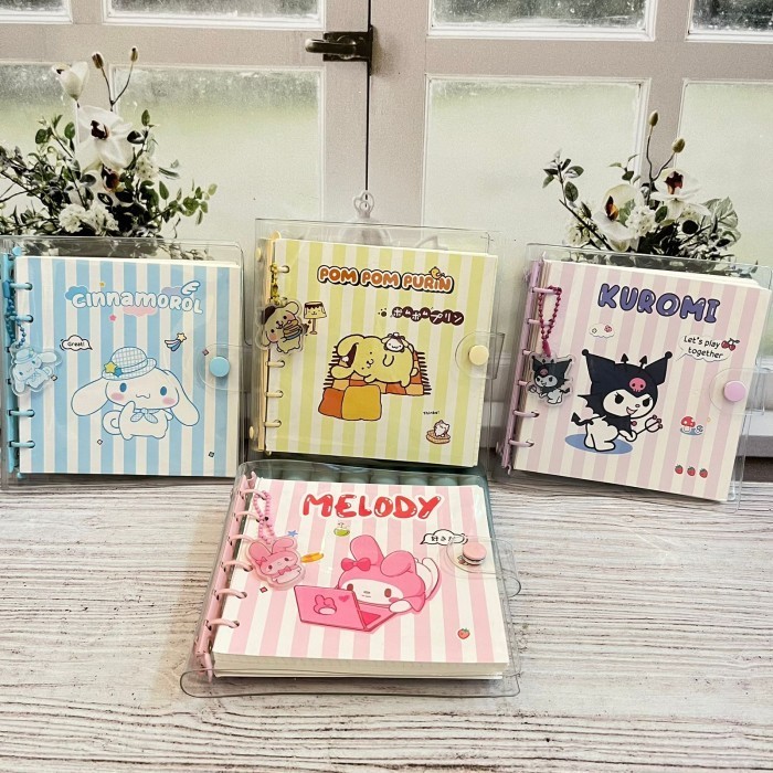 

Sale Buku Binder Sanrio Persegi Ukuran A6 Lucu / Notebook Sanrio Cute Unik Bergaransi