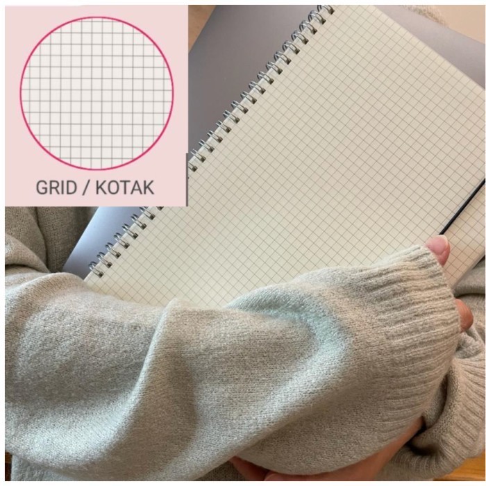 

Gaya Buku A5 B5 Writing Journal Note Book With Spiral Binder Ring Dotted Hot Sale