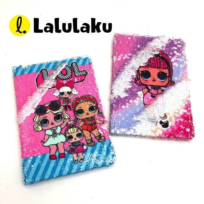 

Promo Bulan Ini Buku Tulis & Notebook Np0766 Buku Agenda Diary Flip Sequin Lol Smiggle Gilaa!!!