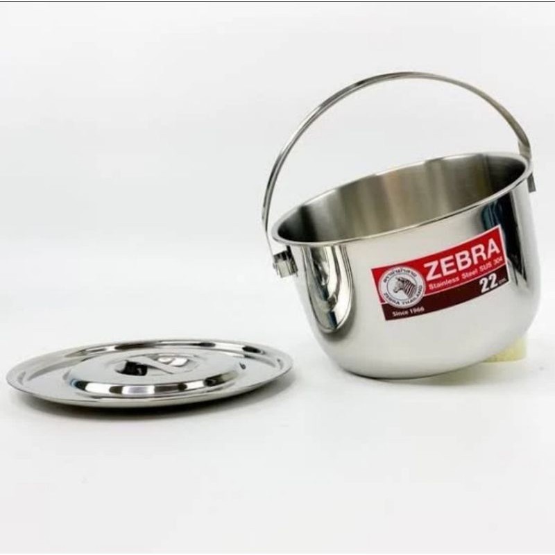 ZEBRA 170044 INDIAN PAN 22CM HANDLE PANCI STAINLESS SUS 304