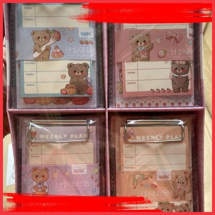 

(ANTI) STICKY MEMO PAD MOTIF THE BEAR SATUAN