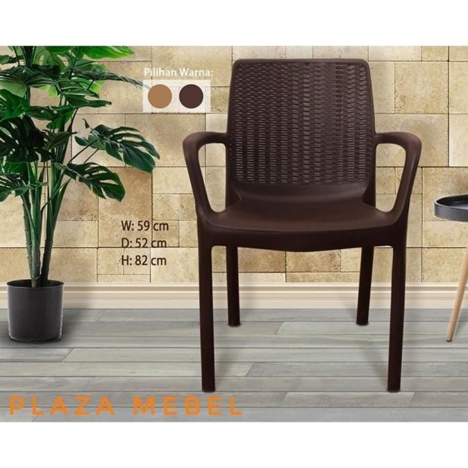 Kursi Plastik Rotan Cafe Murah Ol502 Olymplast Sriagungjaya