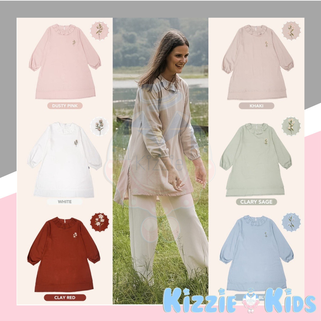 [BEST DEAL] MOOI ZEVVA TUNIK ADULT TUNIK DEWASA BAJU MUSLIM PEREMPUAN EDISI BAJU LEBARAN FASHION