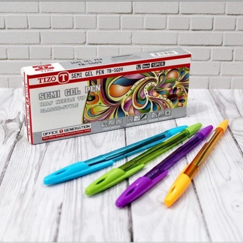 

Pulpen Ballpoint Pena Tizo TB SG-09 Semi Gel Pen