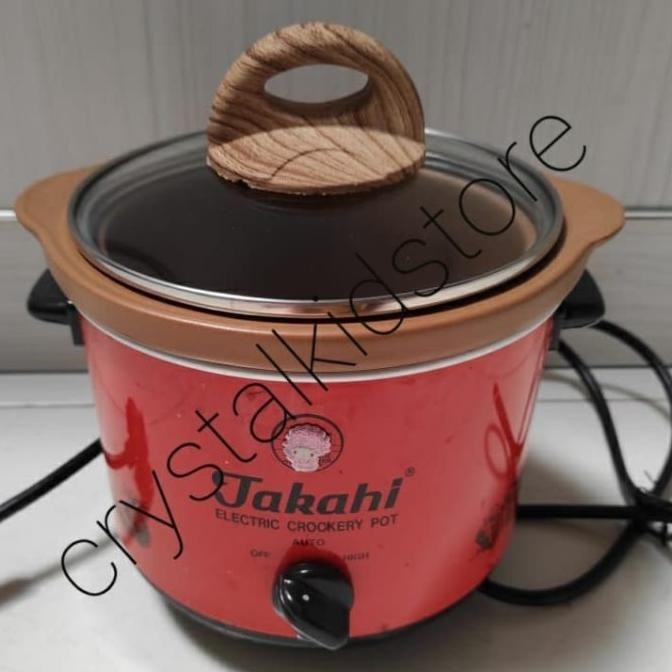 Best Seller Tutup Tutupan Kaca Slow Cooker Takahi 2.5L 3.5 2.5 Liter L Slowcooker Terbaik