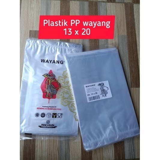 

~^~^~^] Plastik PP wayang uk. 10 x 17 / 12 x 24 / 13 x 20