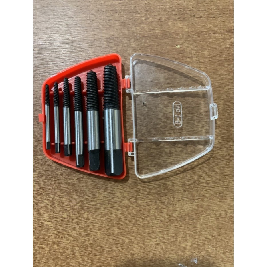 Ready stock] Hand tap balik / screw extractor set / tap balik 6 pcs