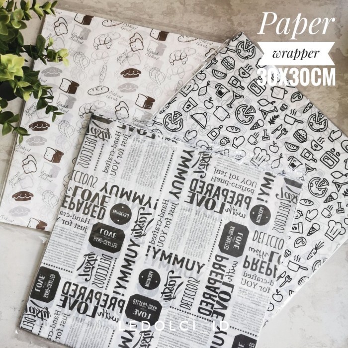 

Silahkan Order] KERTAS NASI BURGER KEBAB LAMINASI KERTAS BUNGKUS FOODGRADE