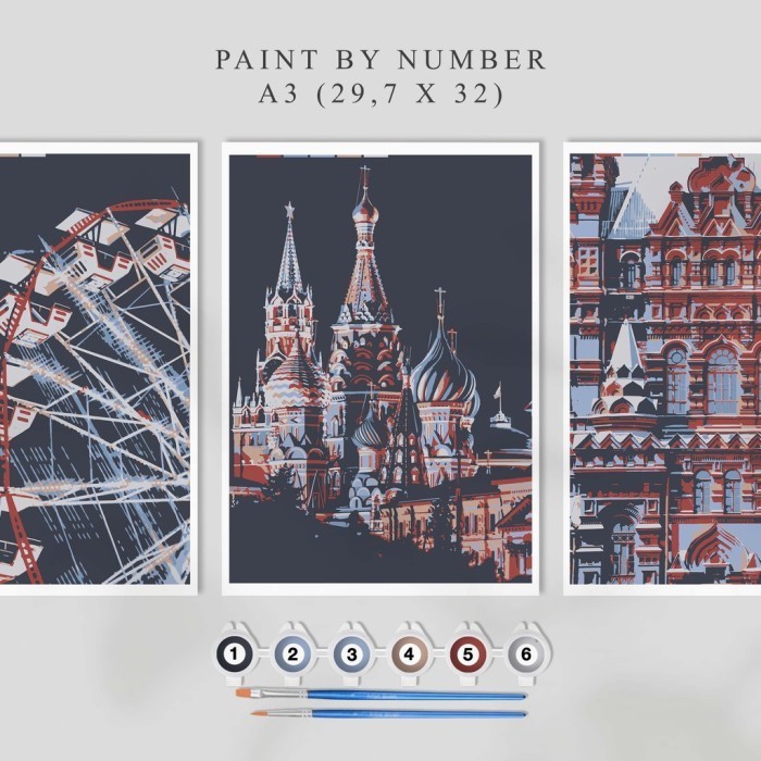 

Wow Paint By Number Kit A3, Night Hemat