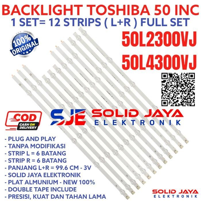 BACKLIGHT LED TOSHIBA 50 50L2300 50l4300 50L2300VJ 50l4300VJ LAMPU BL