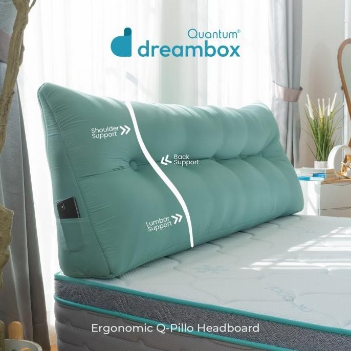Quantum Dreambox Headboard Q-Pilo Sandaran Bantal Kepala Kasur