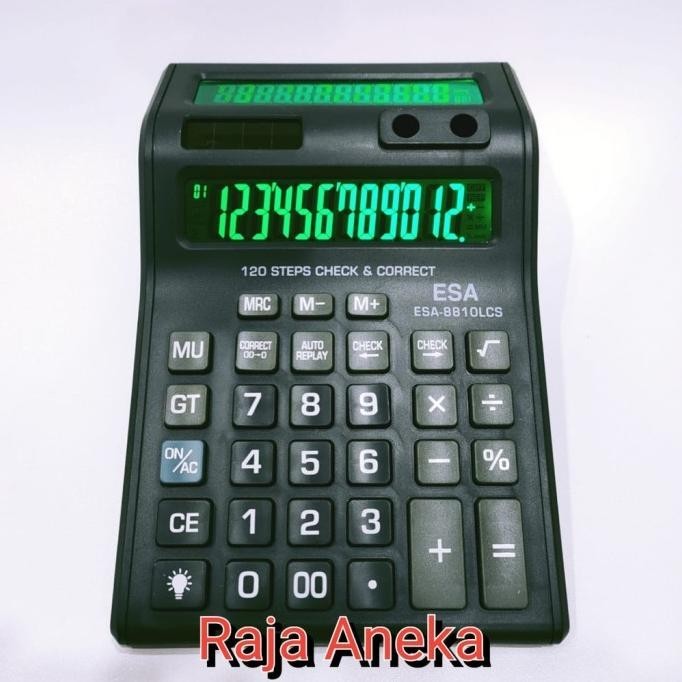 

Terbaik! Kalkulator Digital LED 2 Layar 12 Digit ESA 8810 - Calculator Check ..