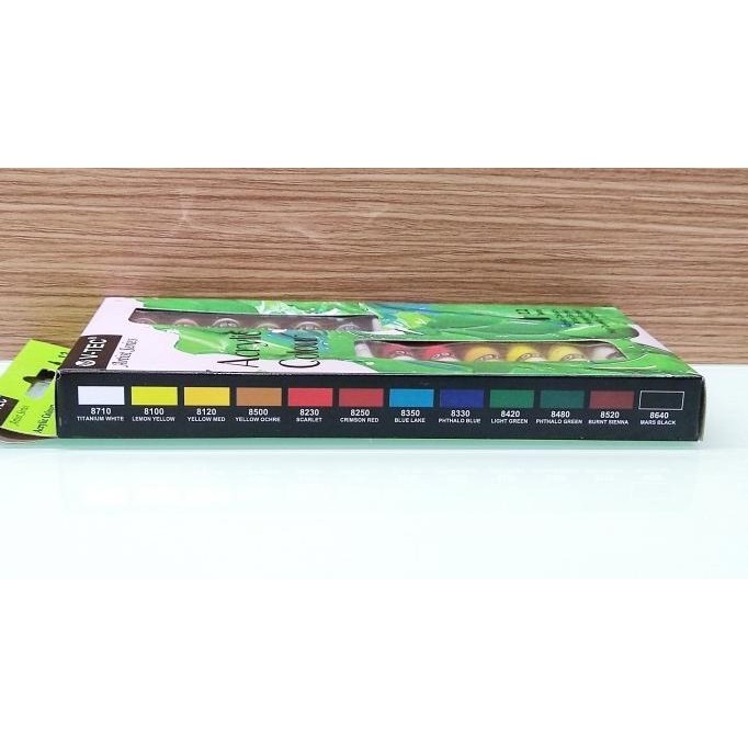 

Terjangkau - Cat Acrylic Akrilik V-tec Vtec 12 Warna VT-612/A 6 ml ,,