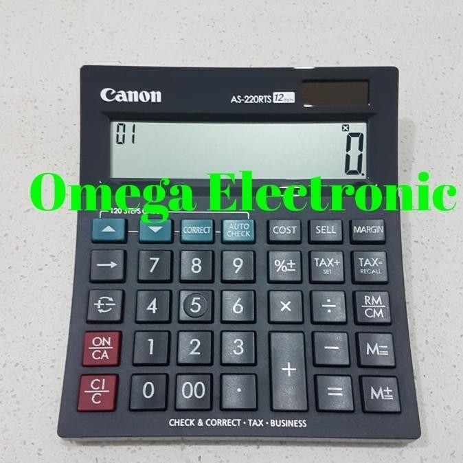 

Hot - Canon AS-220RTS Calculator - Check & Correct Kalkulator Meja .,