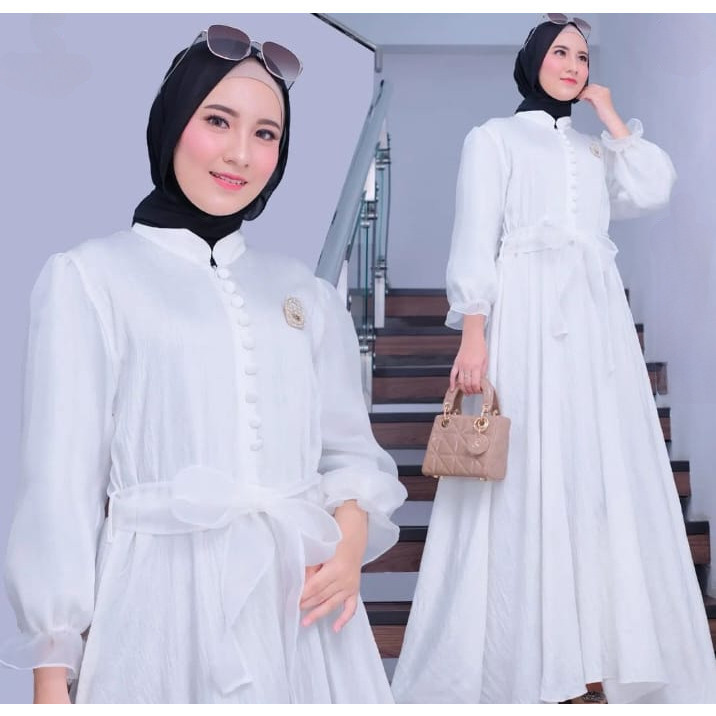 Dress Ghamis Gsmia Abaya Bisa Cod Bju Gmis Gamis Longdress Wanita Gaun Ibu-Ibu Idul Fitri Gamiz Dres