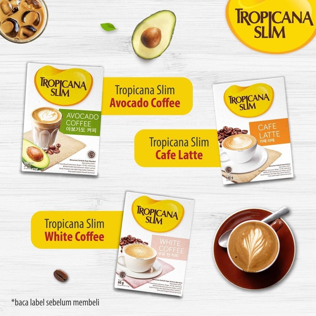 

(PRODUK) Paket Coffee Time - Tropicana Slim Cafe Latte + Tropicana Slim White Coffee - Kopi Bebas Gula TERLARIS