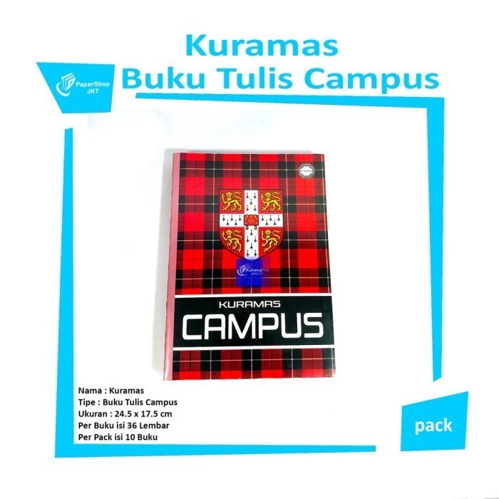 

Limited Kuramas - Buku Tulis 36 Lembar Campus - Pack Promo