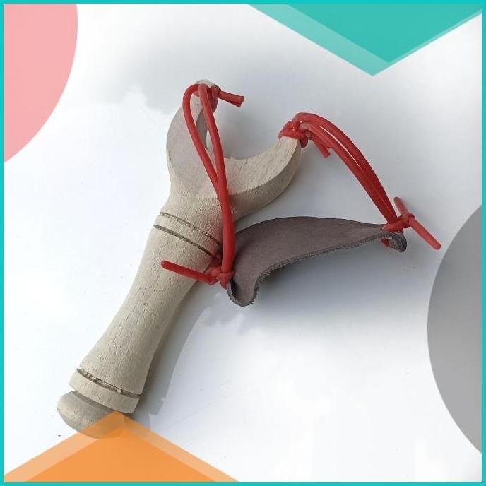 Ketapel Pelinteng Kayu dan Kulit Asli Kuat - slingshot catapult 16novz
