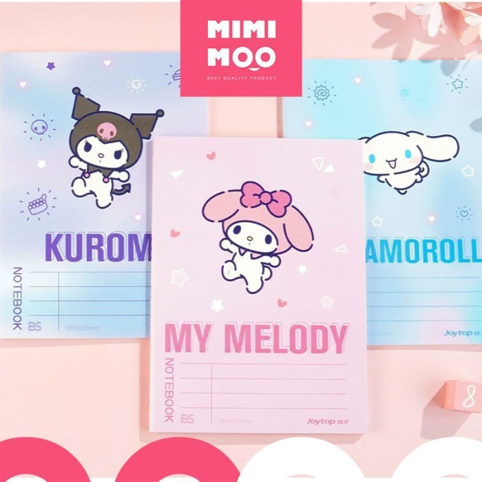 

Bergaransi Mimimoo Buku Tulis Garis B5 Karakter Sanrio Cinnamoroll Kuromi Bagus