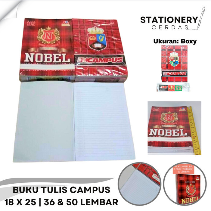

Aman Buku Tulis A5 Big Boss Campus 36 / 50 Lembar Halaman Isi 10 Pcs 1 Pak Diskon