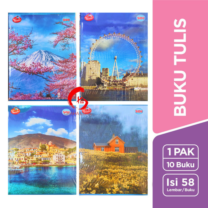 

Aman Sidu Buku Tulis 58 Lembar 10Pcs/Pack Sale!!!