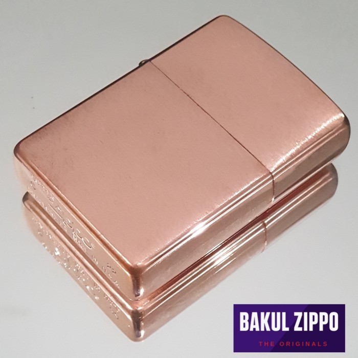 48107 ORIGINAL ZIPPO REG BRUSHED COPPER FINISH BLACK INSERT