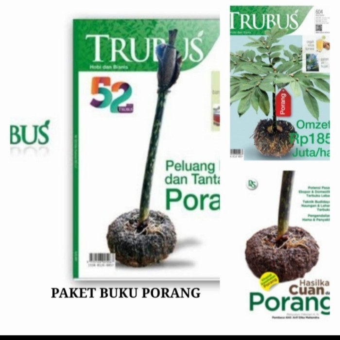 

Buku Paket Hemat Porang( 2 majalah trubus & 1 buku )