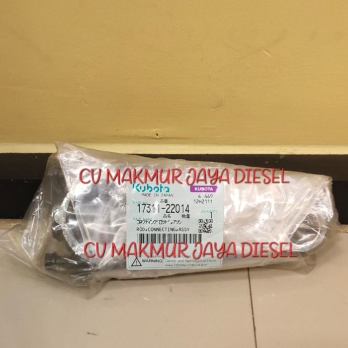 Stang Seher/Conrod Assy V2403 17311-22014 Kubota