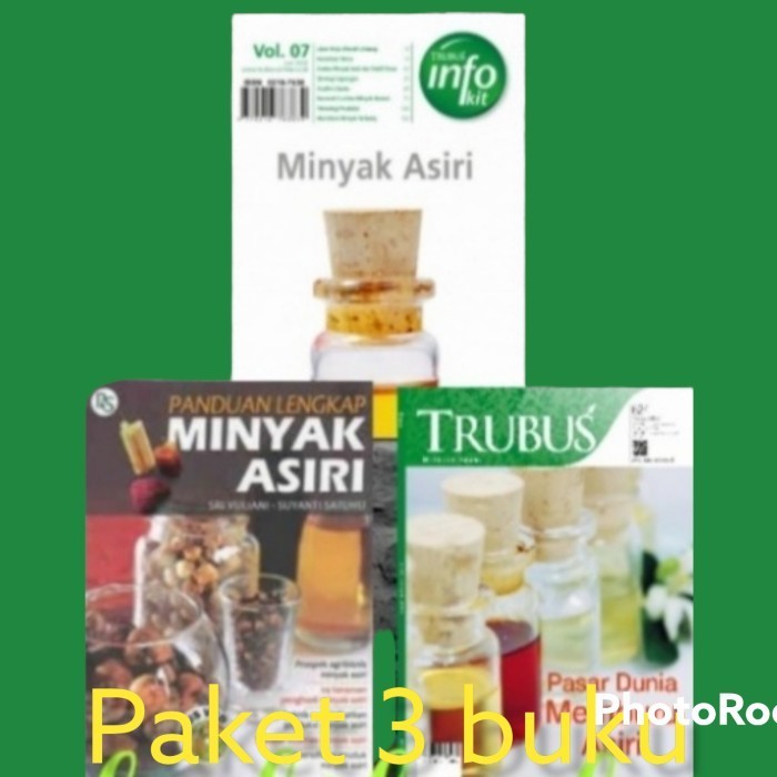 

Paket buku trubus asiri (Minyak asiri+majalah ed nov 21 +infokit asiri