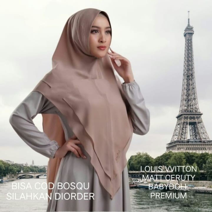 Promo Mega Sale 2.2 // HIJAB INSTAN CERUTY 2 LAYER/KHIMAR 2 LAYER PET JUMBO XL/BERGO 2 LYER PET