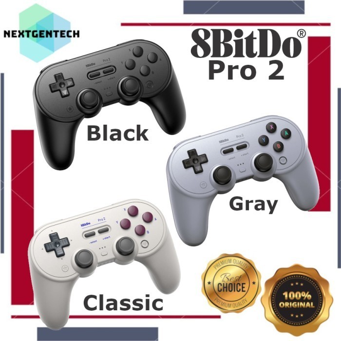 8Bitdo Pro 2 Wireless Gamepad Bluetooth Controller Switch Pc Android