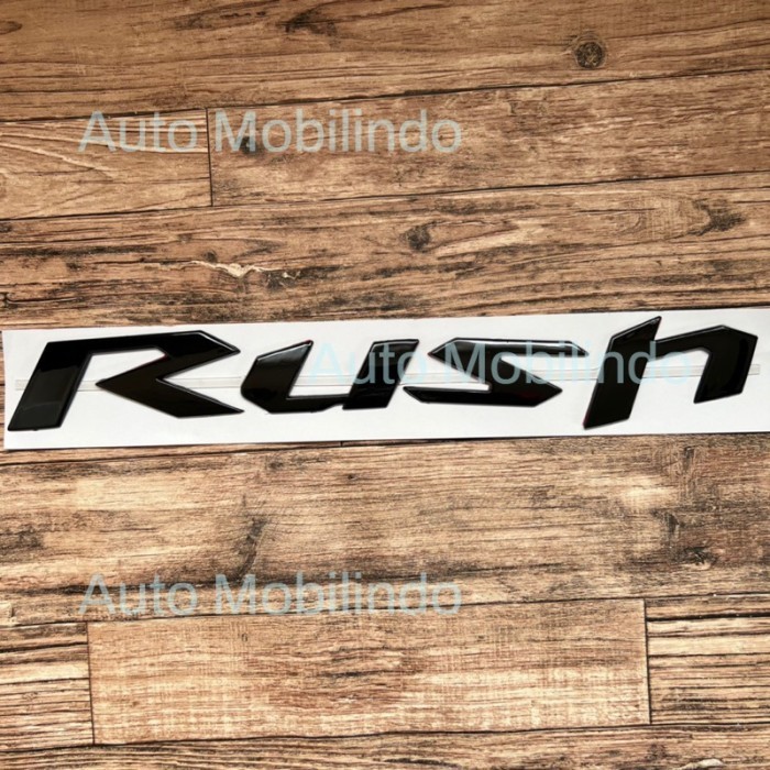 EMBLEM KAP MESIN RUSH/ EMBLEM RUSH/ LOGO KAP MESIN RUSH/ TULISAN RUSH