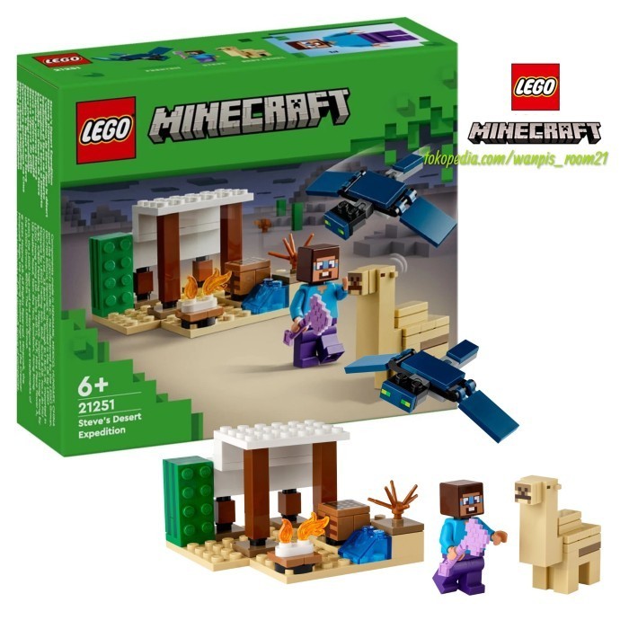 Lego Minecraft 51 Steve'S Desert - Lego Original