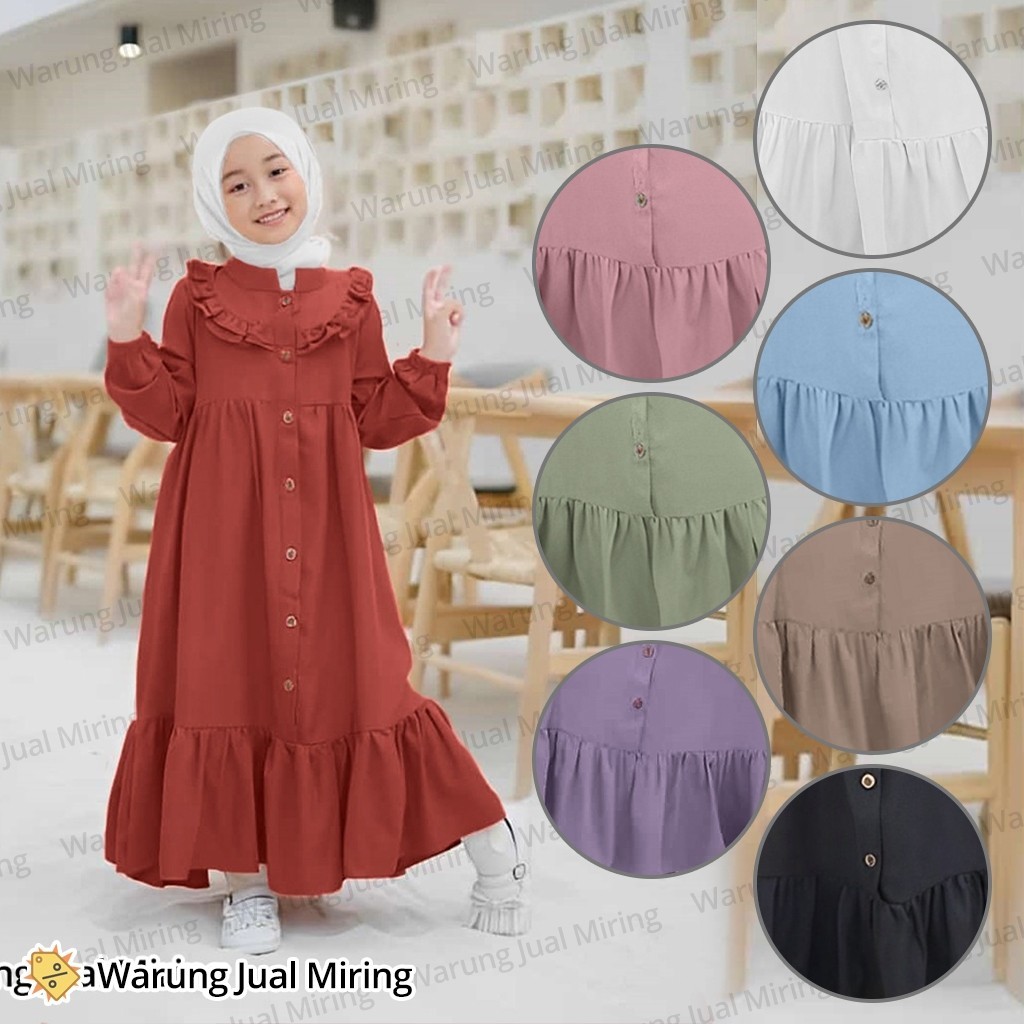 Bj Setgamis Gamis Anak Terbaru2024 Gamis Anak Perempuan Umur 11 12 Tahun 9 10 11 12 13 Tahun Gemis A